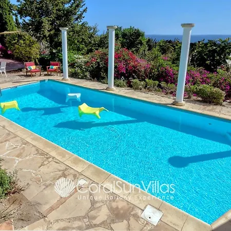 Wonderful Quiet Area, Completely Privacy, Large Private Pool, Colourful Garden * Peyia